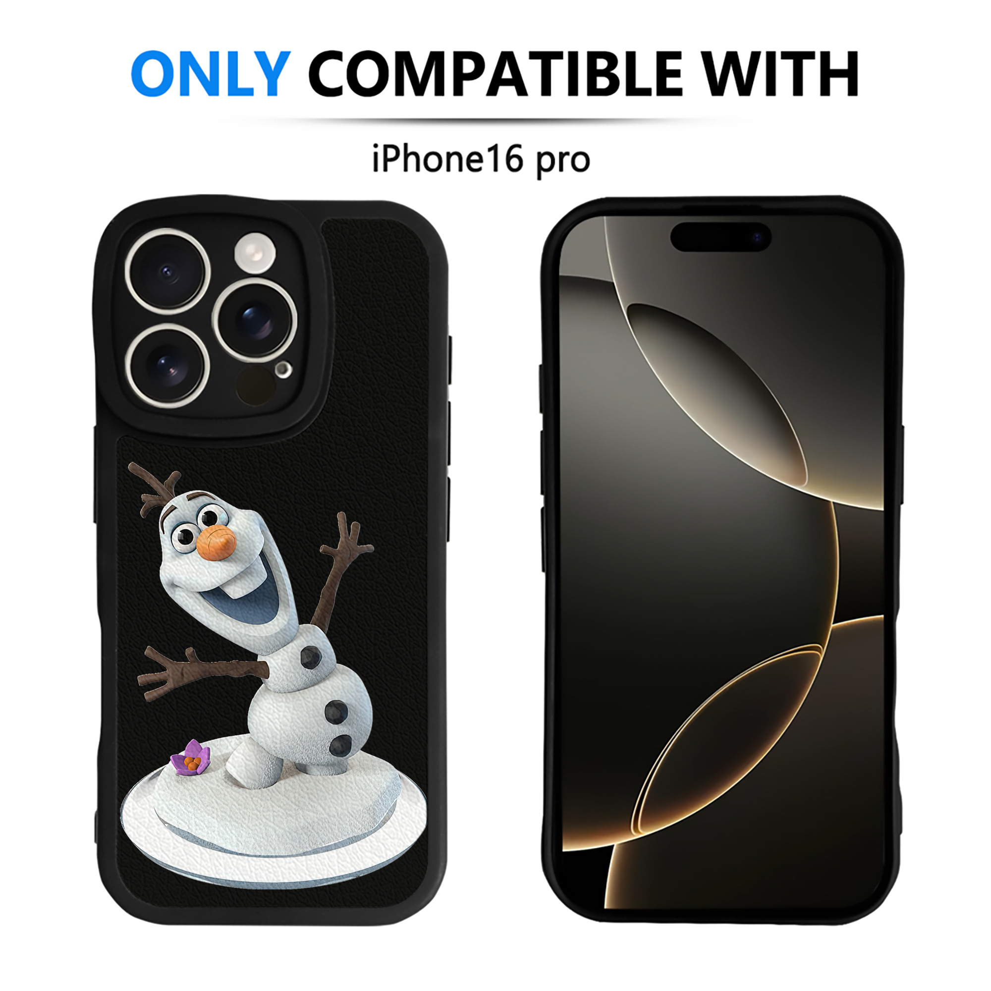 （画像用） アナと雪の女王 アンナ エルサ Frozen Anna Elsa 【iPhone 16シリーズ対応】シリコンスマホケース（レザー調） 材質：シリコン